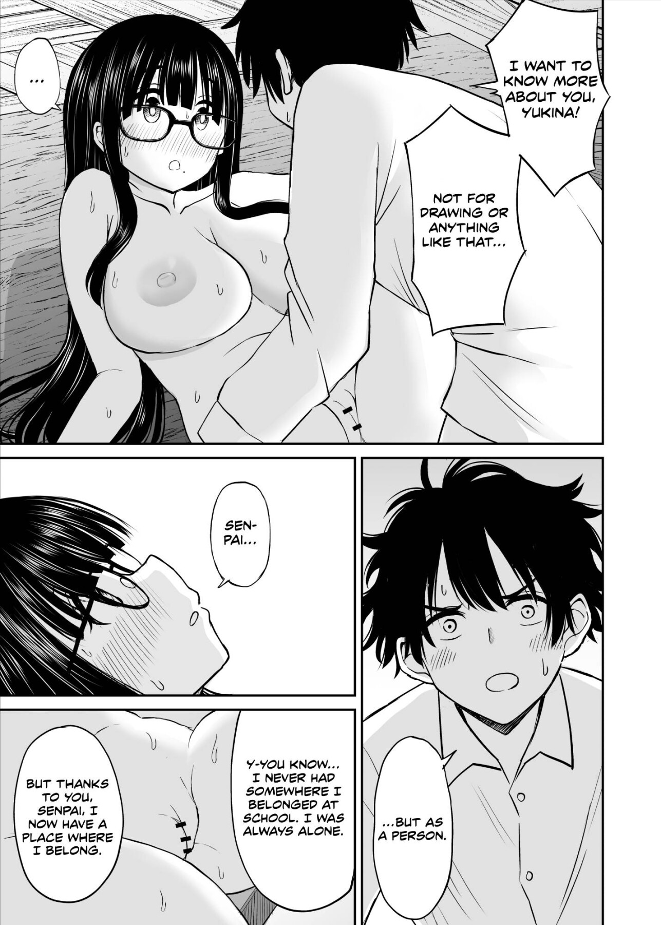 Hentai Manga Comic-My busty junior from the art club became a nude model and was so erotic that it made my art explode-Read-40